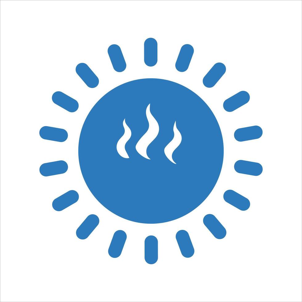 Global warming icon vector