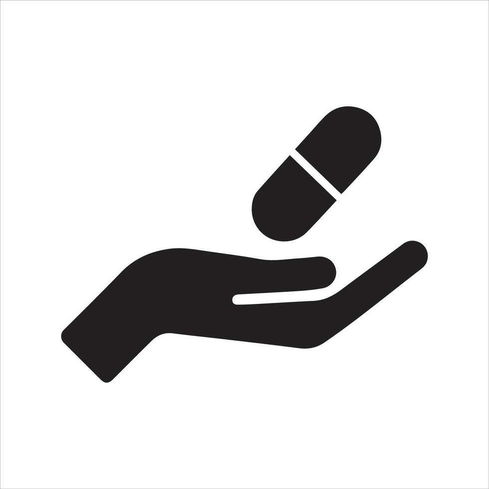 Medication icon. Medical pills bottle icon vector
