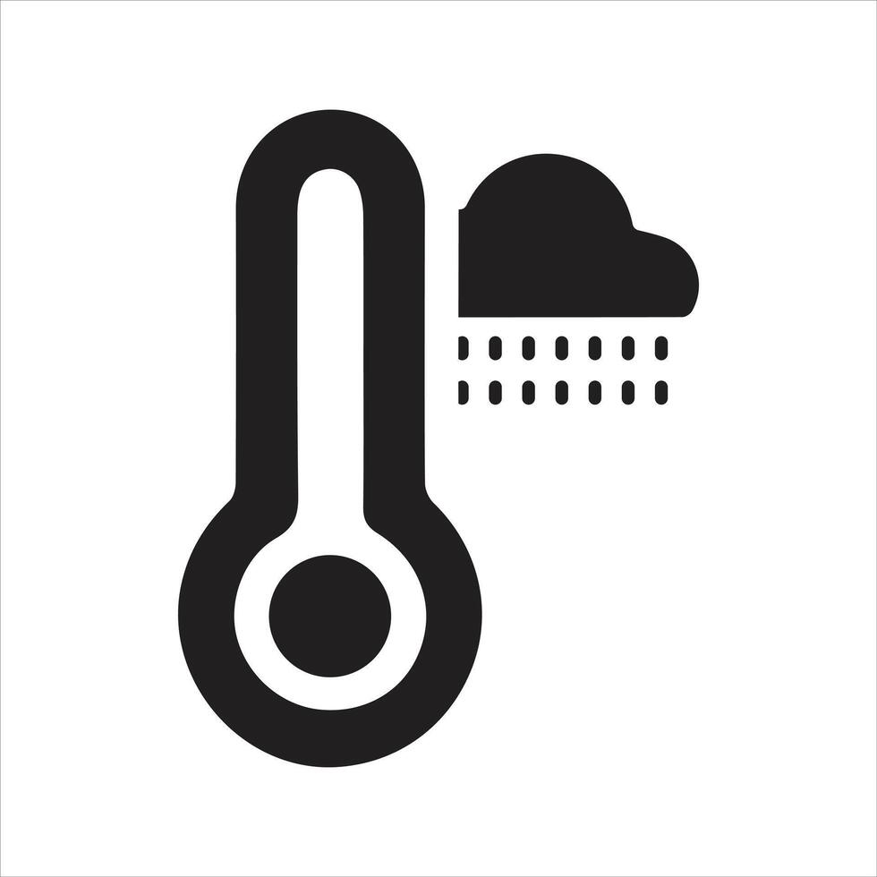 Thermometer icon. Heatwave icon, climate change, global warming icon vector
