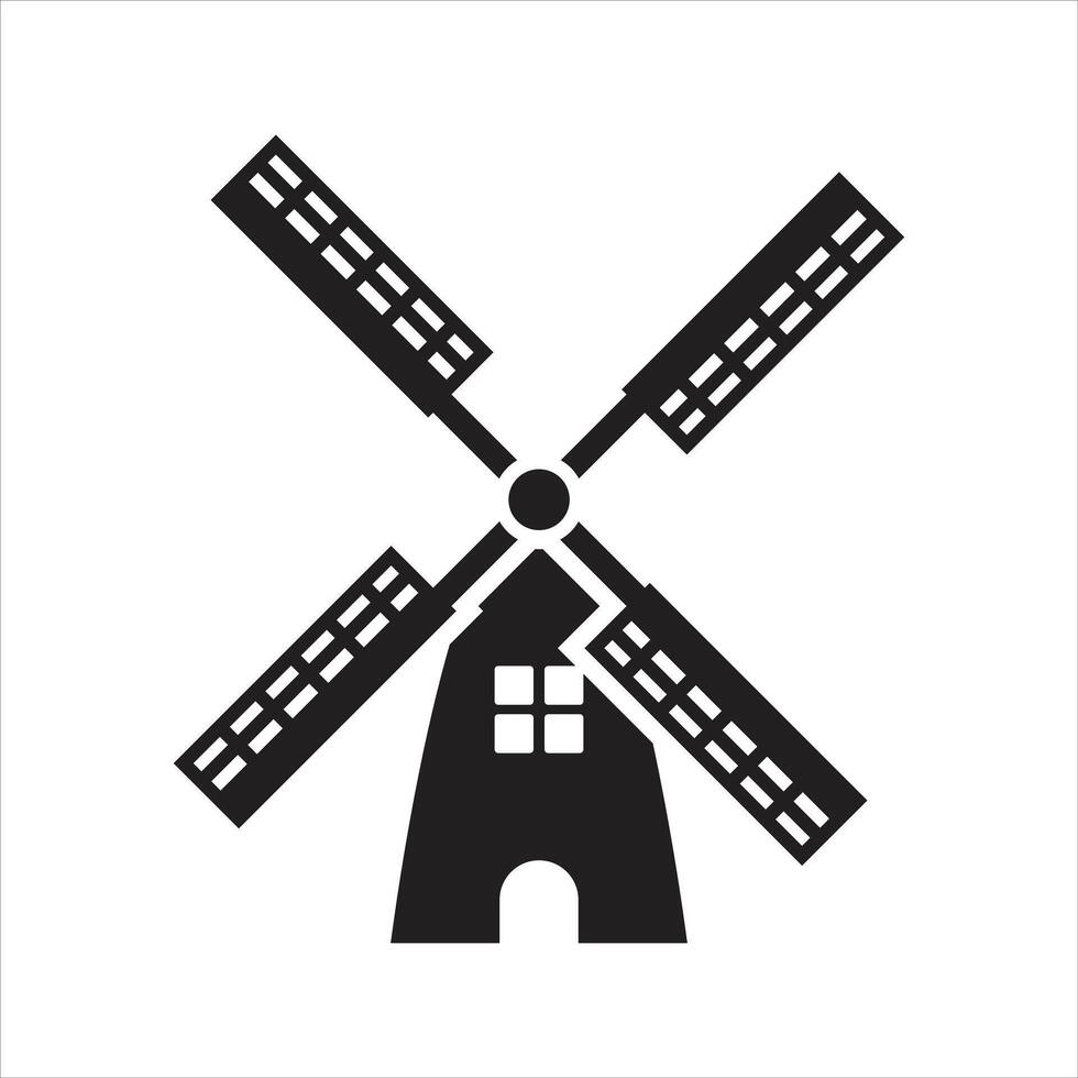 Windmill icon. wind power icon vector