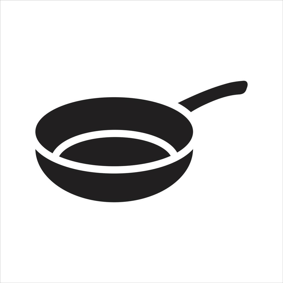 Frying pan icon. Pan icon vector