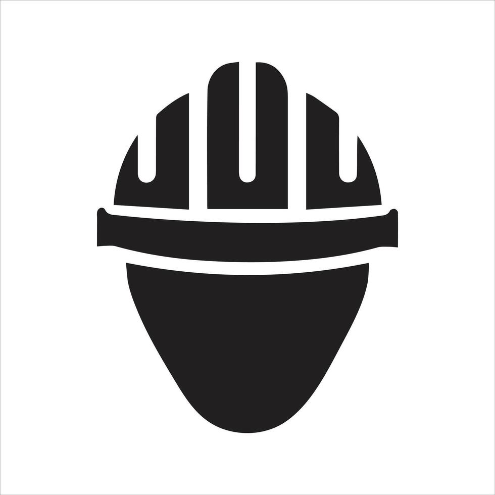 Hard hat, helmet icon. Safety hat icon vector