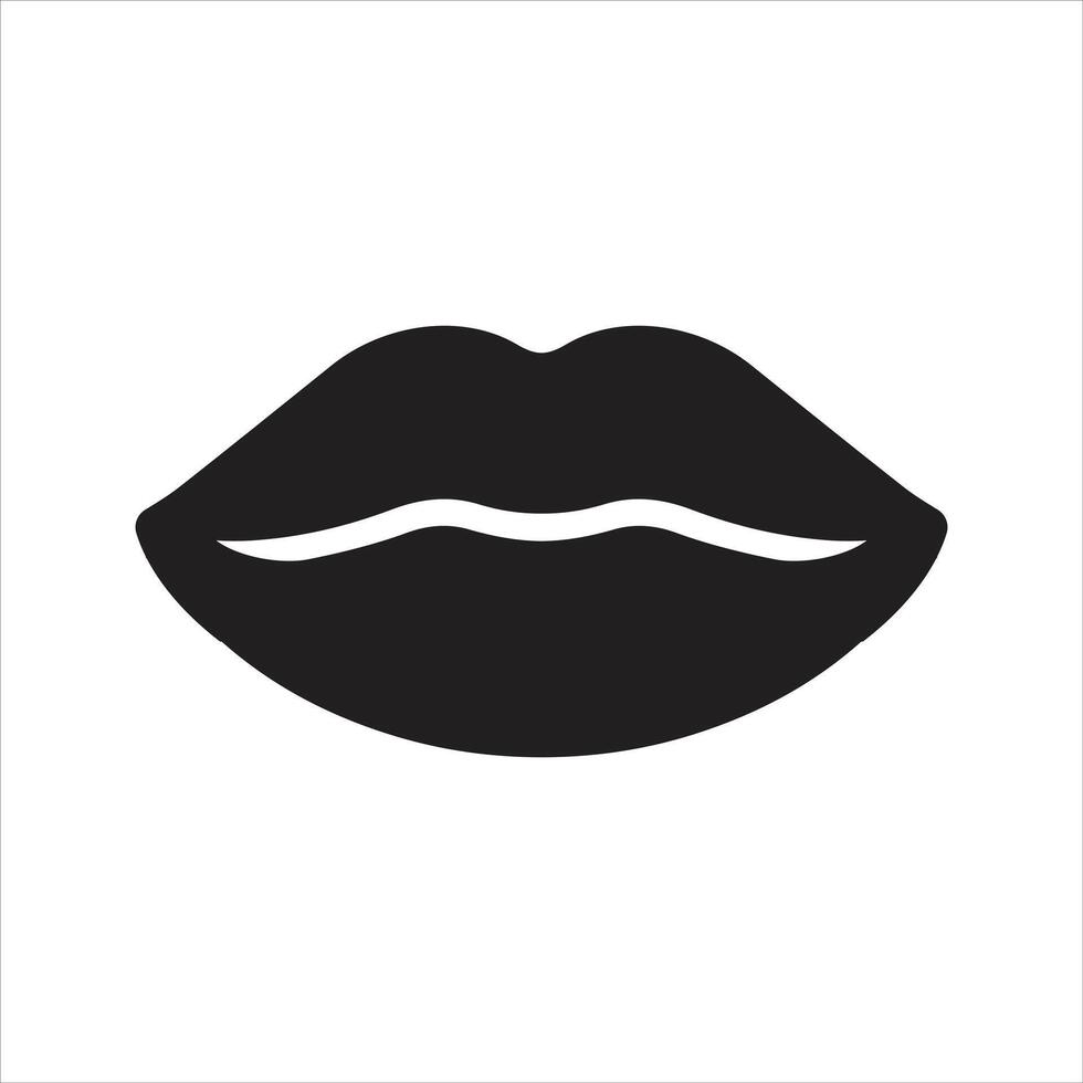 Lips icon. Lip augmentation icon vector