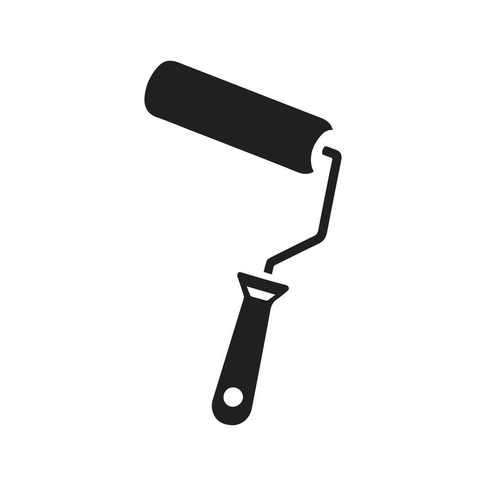 Paint roller icon. Paint brush icon vector