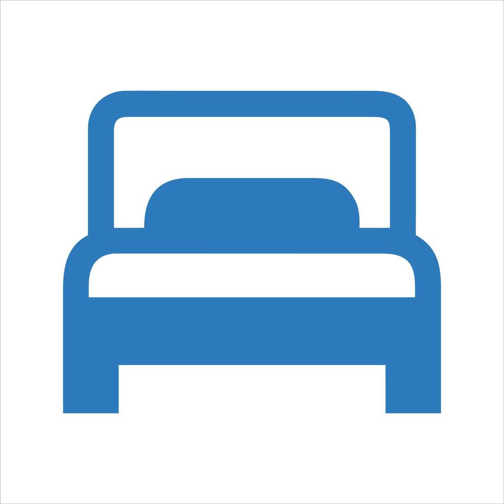 Single bed icon. vector