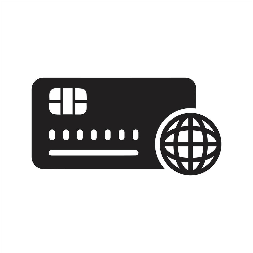 Credit card icon. Payment tool icon vector