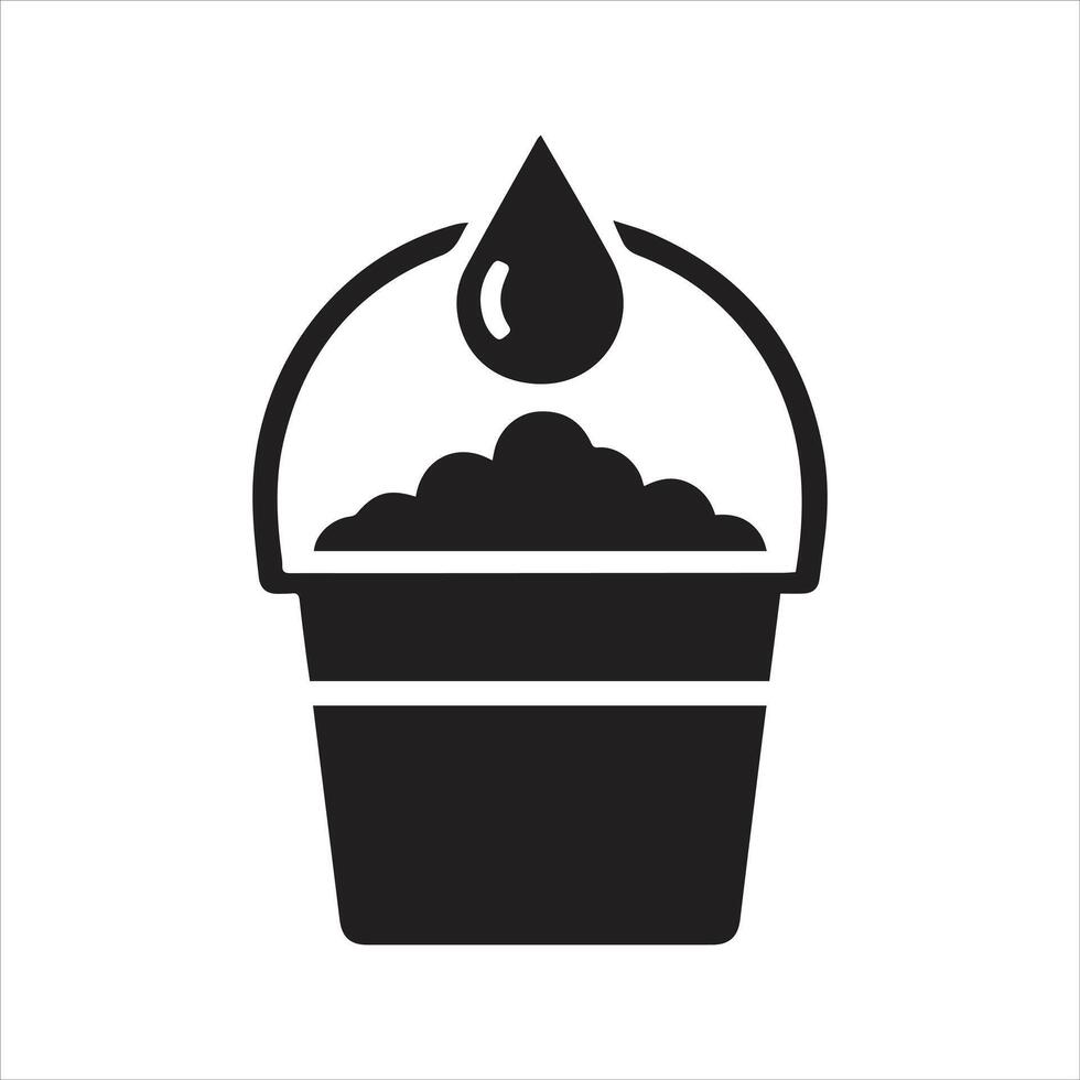 Cleaning, mop icon, Cleaning tools icon vector