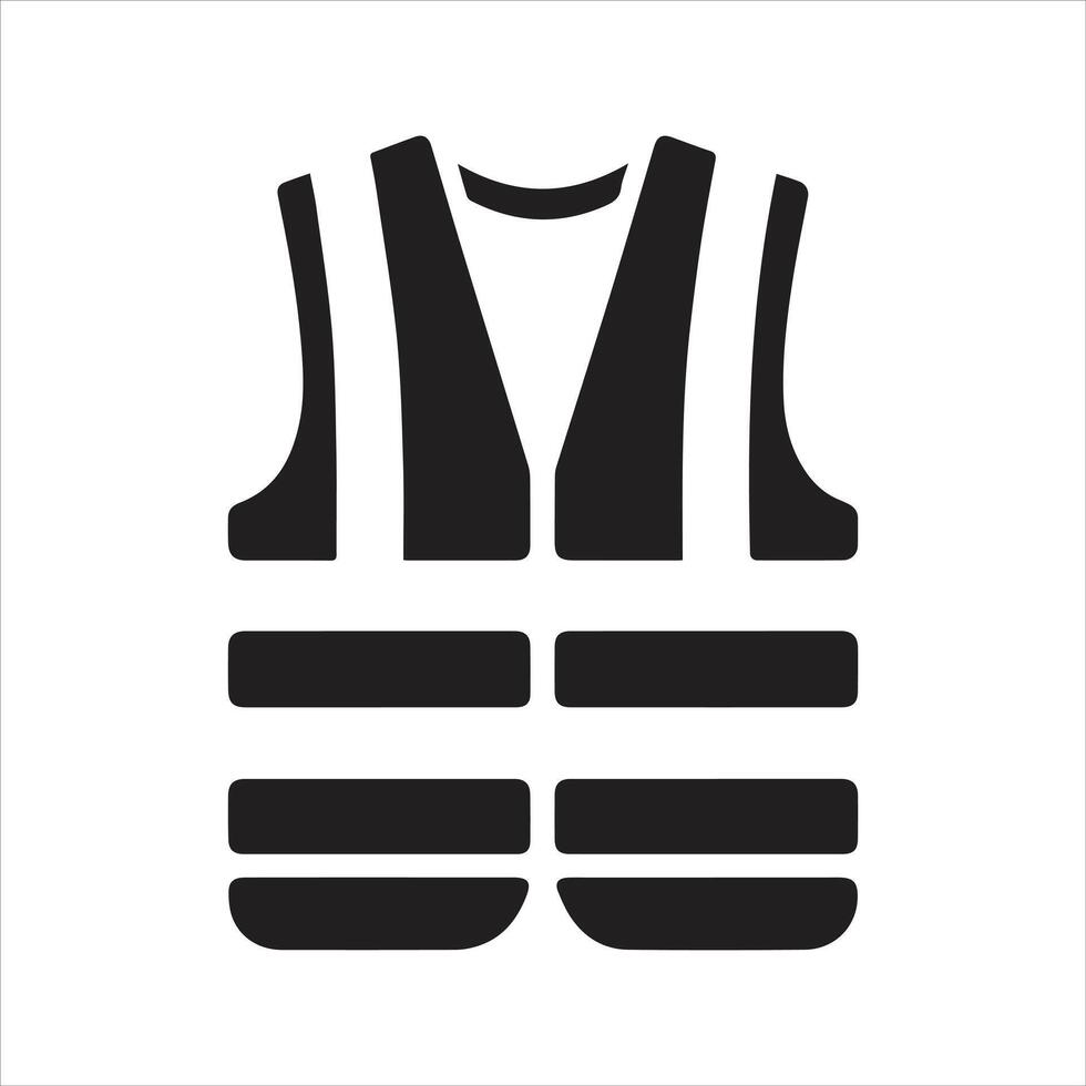 High visibility vest icon vector