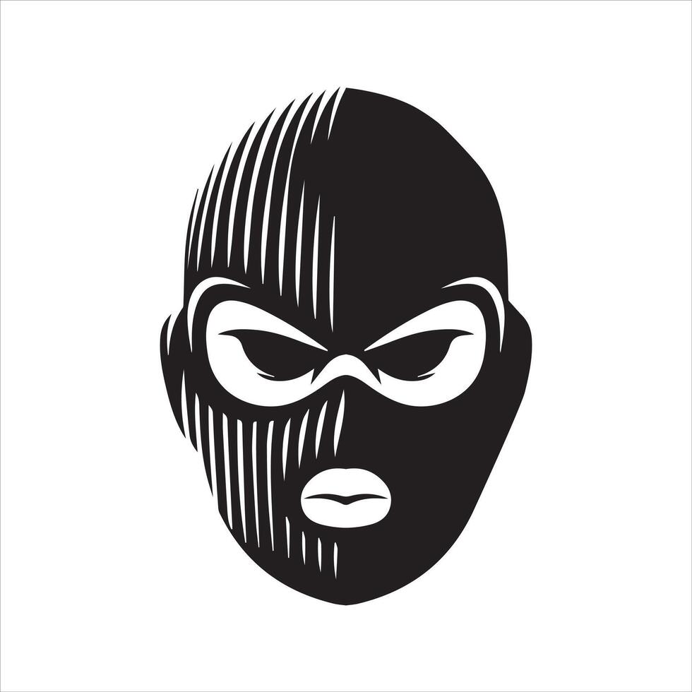 Bandit mask icon. Masks of criminals, bandits and mafia icon. Masks logo vector