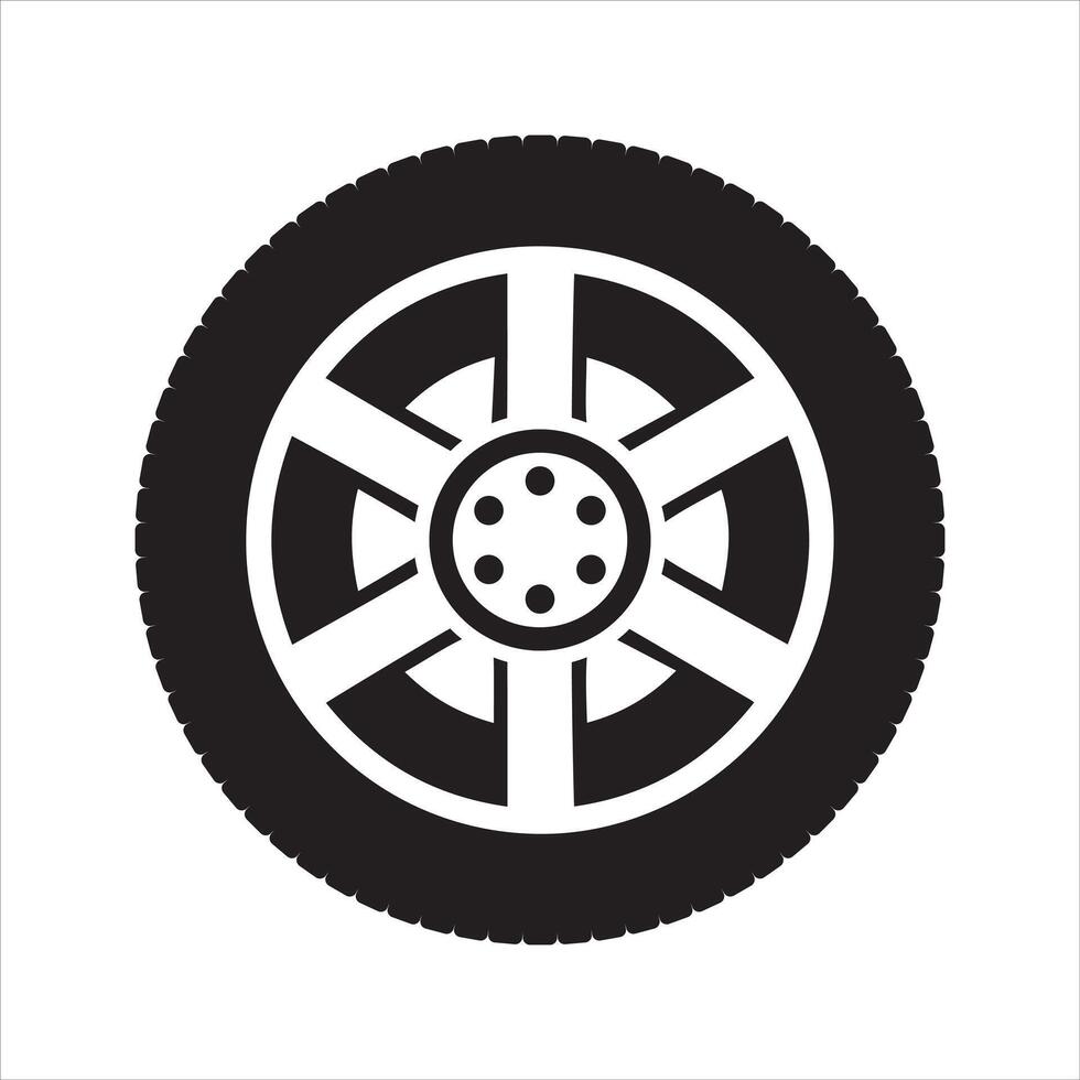 Tire icon. Vehicle tire icon vector