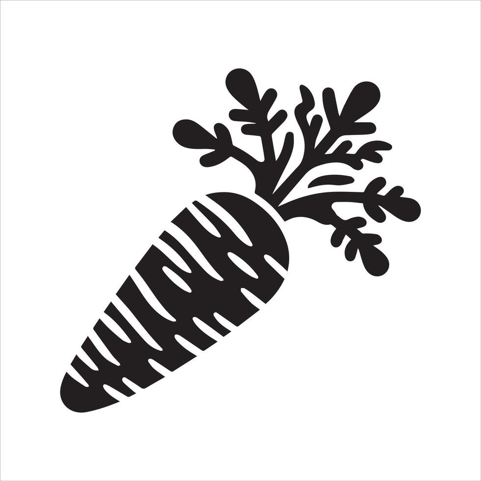 Carrot icon. fresh nature food icon vector