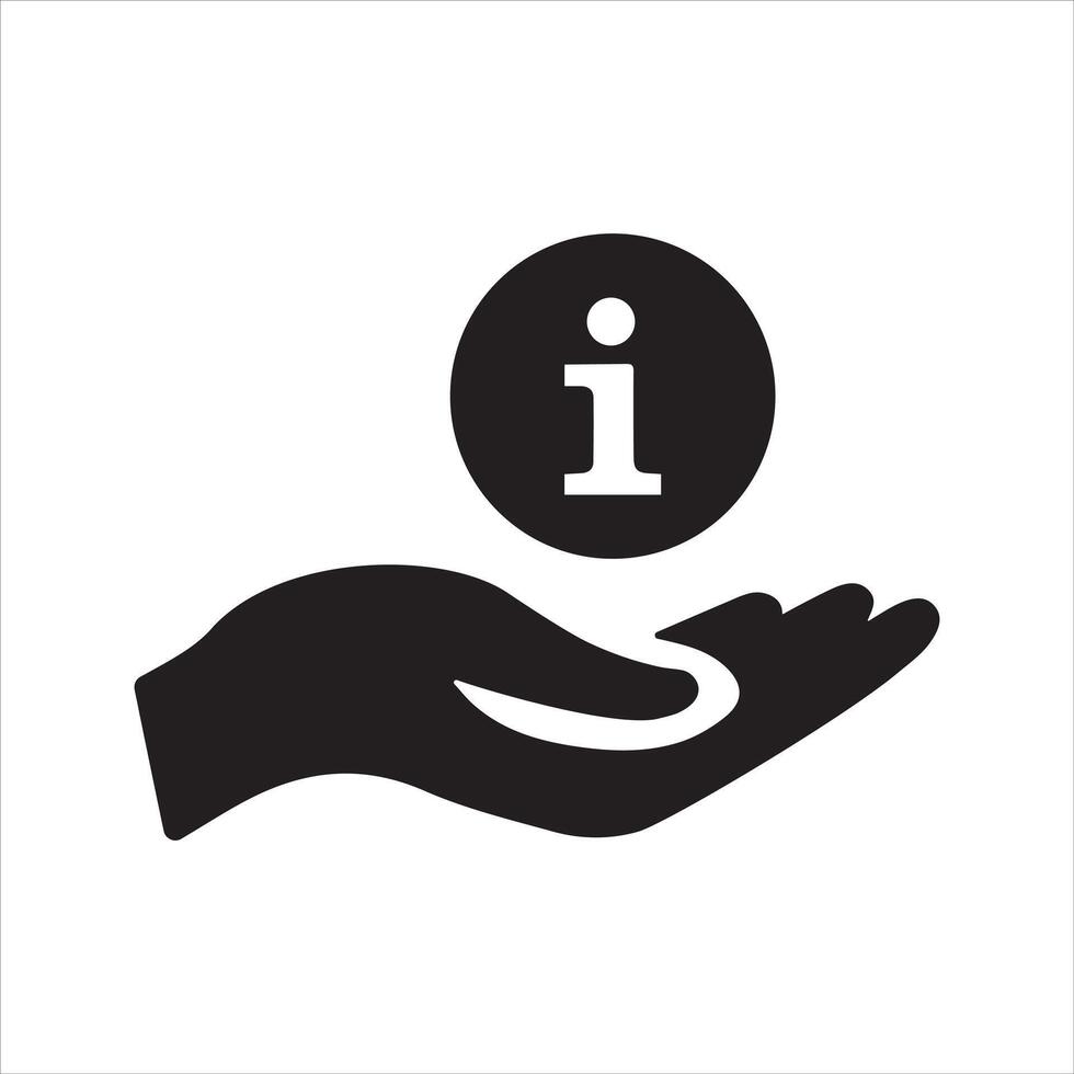 Information point icon. Customer service icon vector