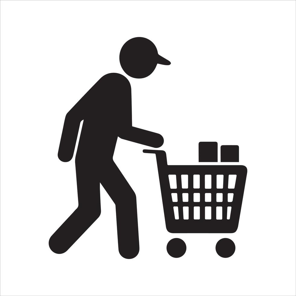 Retail theft. Thief icon vector