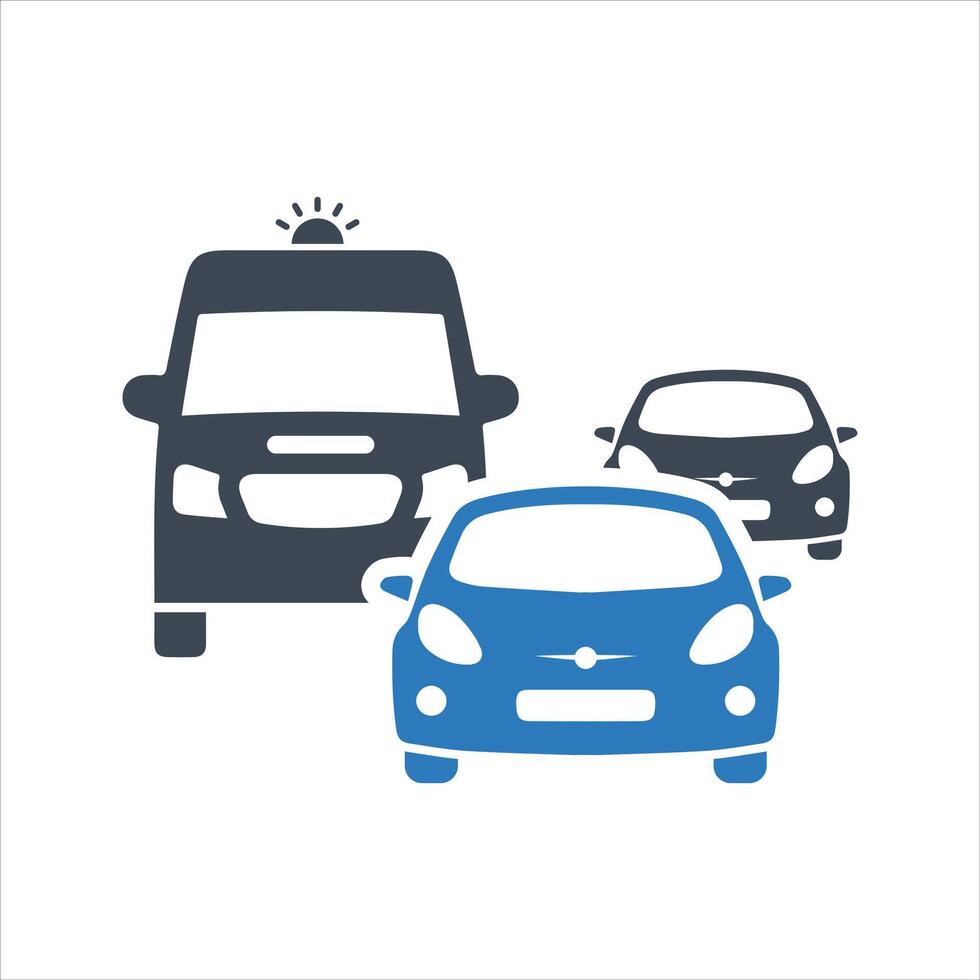 Ambulance car icon. Traffic icon vector