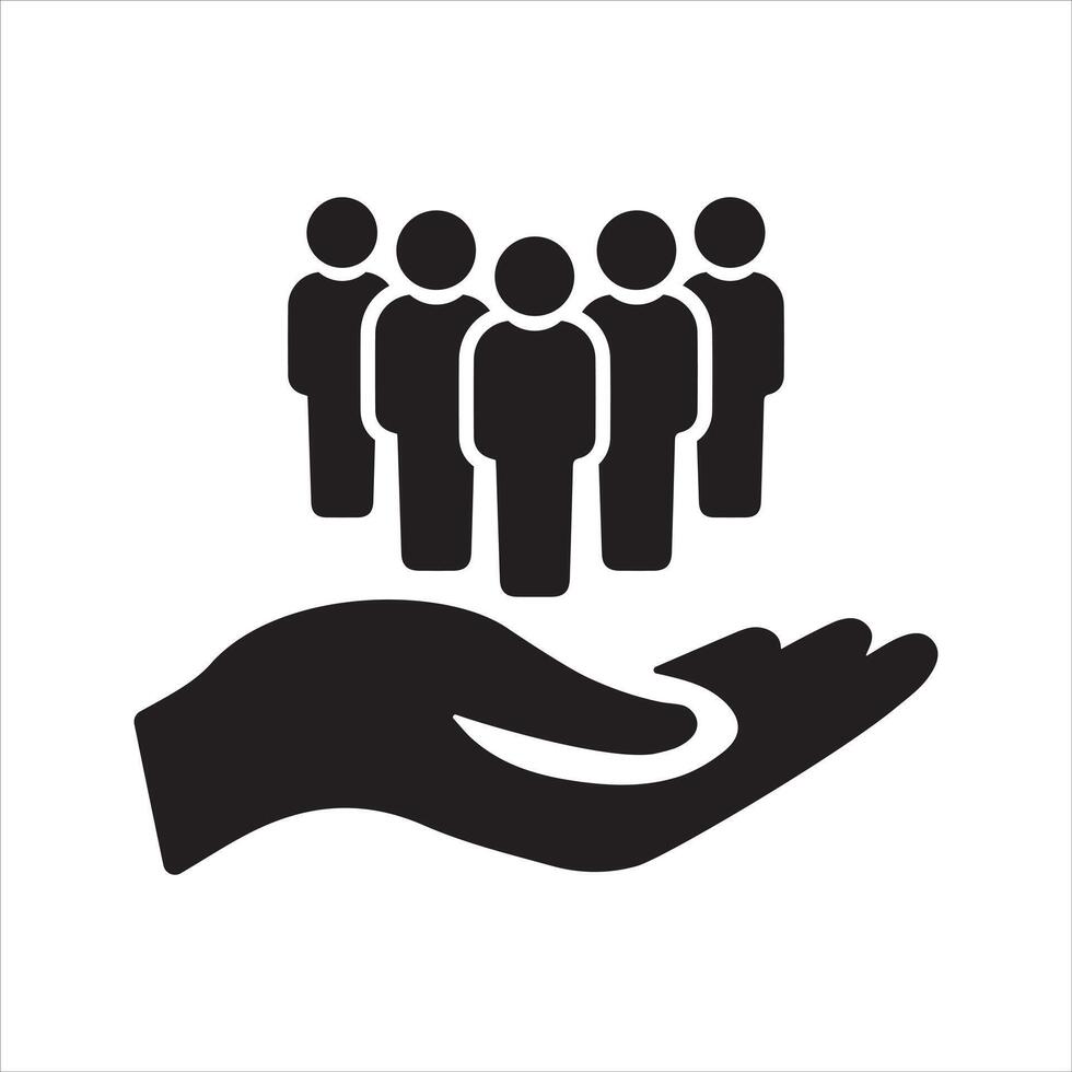 Human resources icon vector