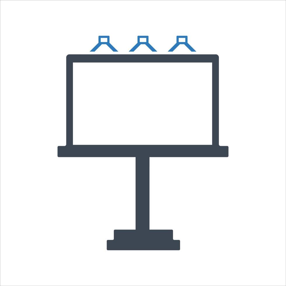 Billboard icon. Advertising, marketing icon vector