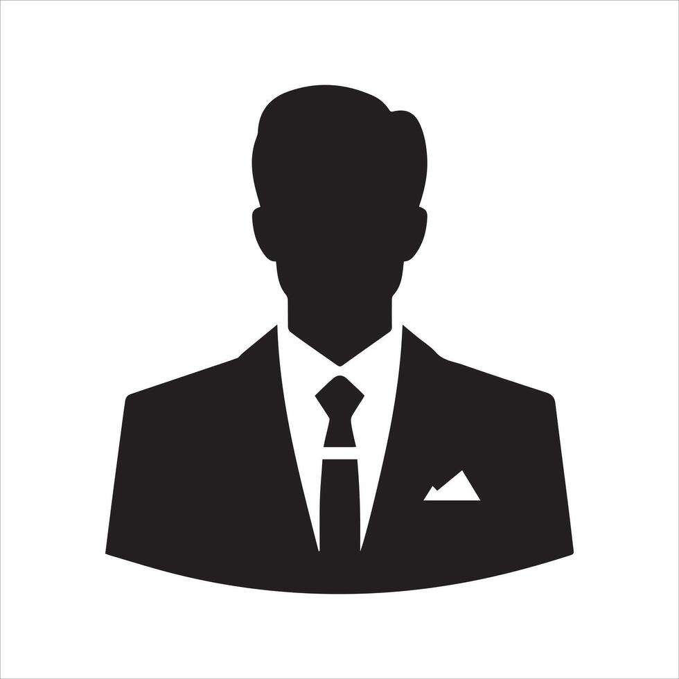 Businessman icon. Businessman avatar vector