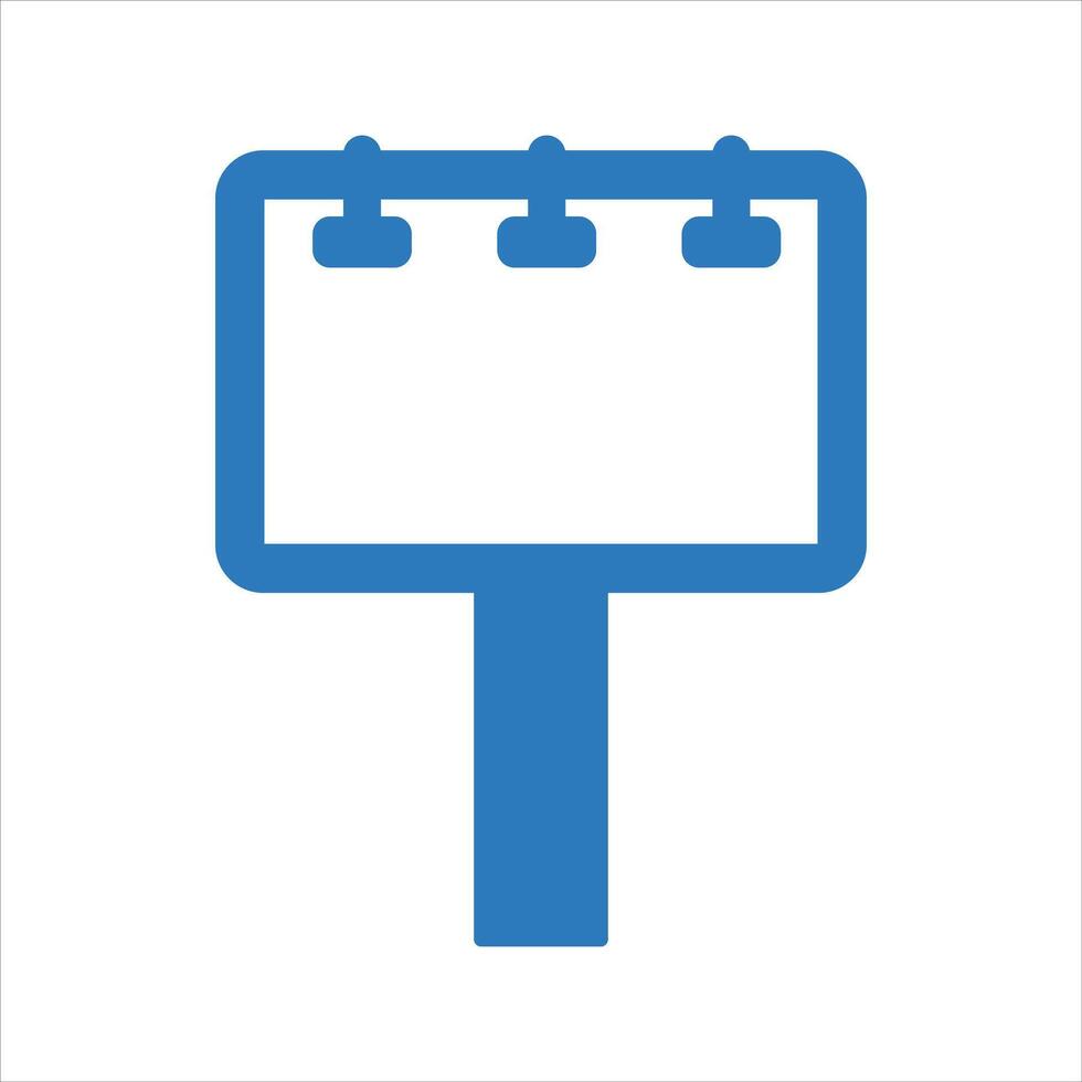 Blank billboard icon. and glyph vector