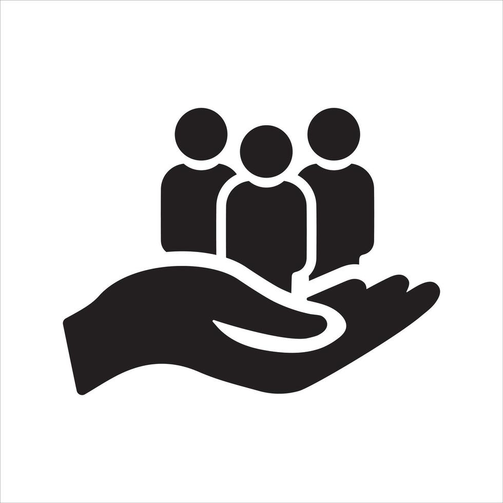 Human resources icon vector