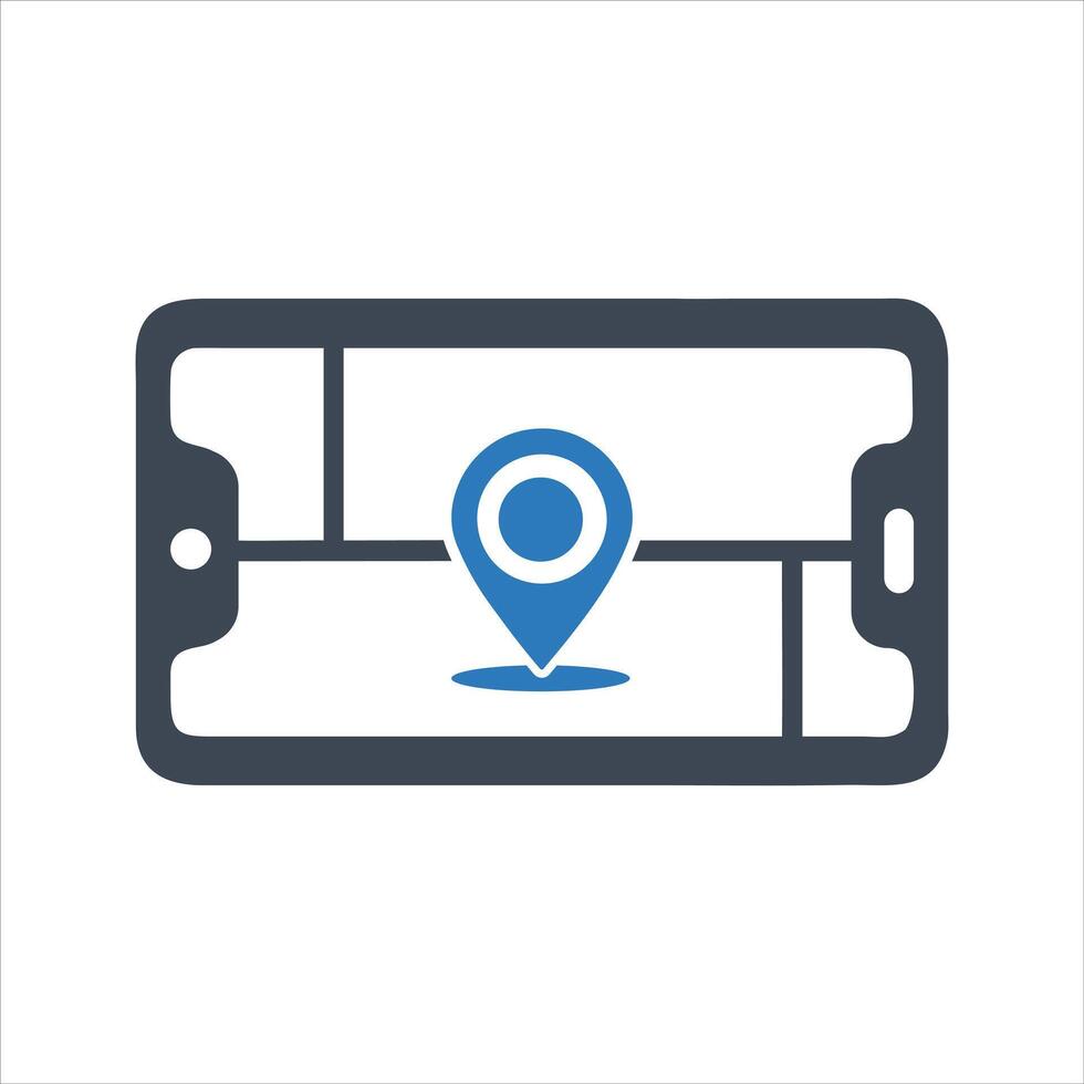 Car SAT NAV, GPS navigation icon vector