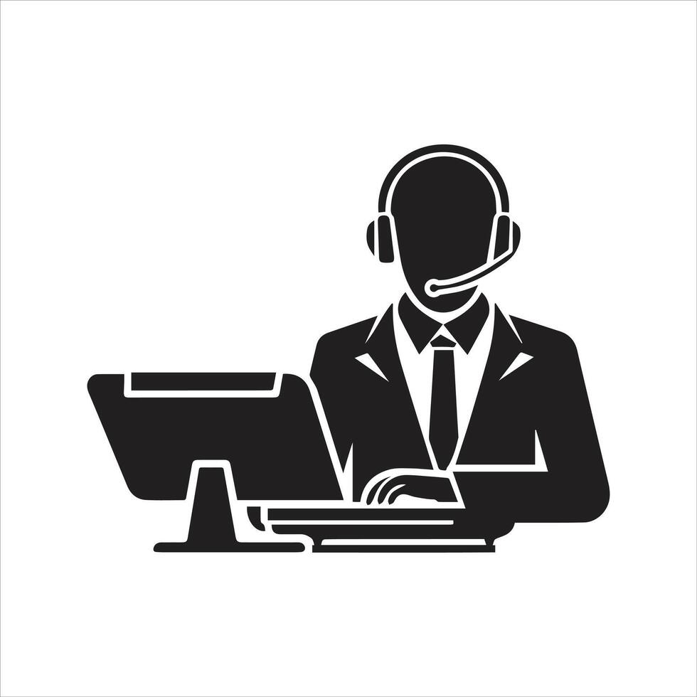 Customer care icon. Customer service icon vector