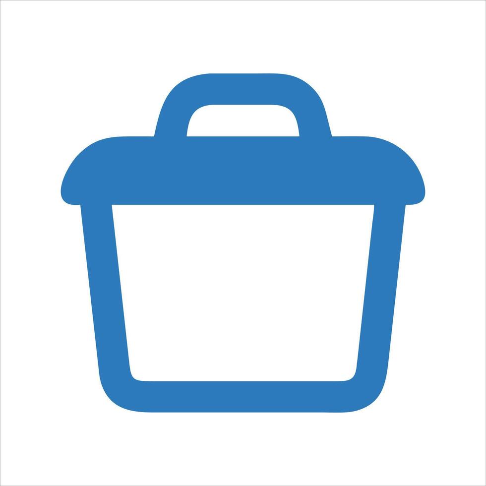 Lunchbox. Food container icon vector