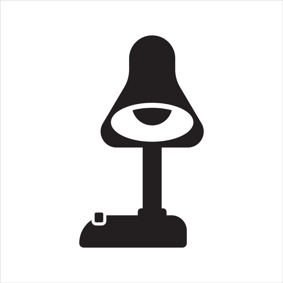 Desk lamp icon. Table lamp icon vector