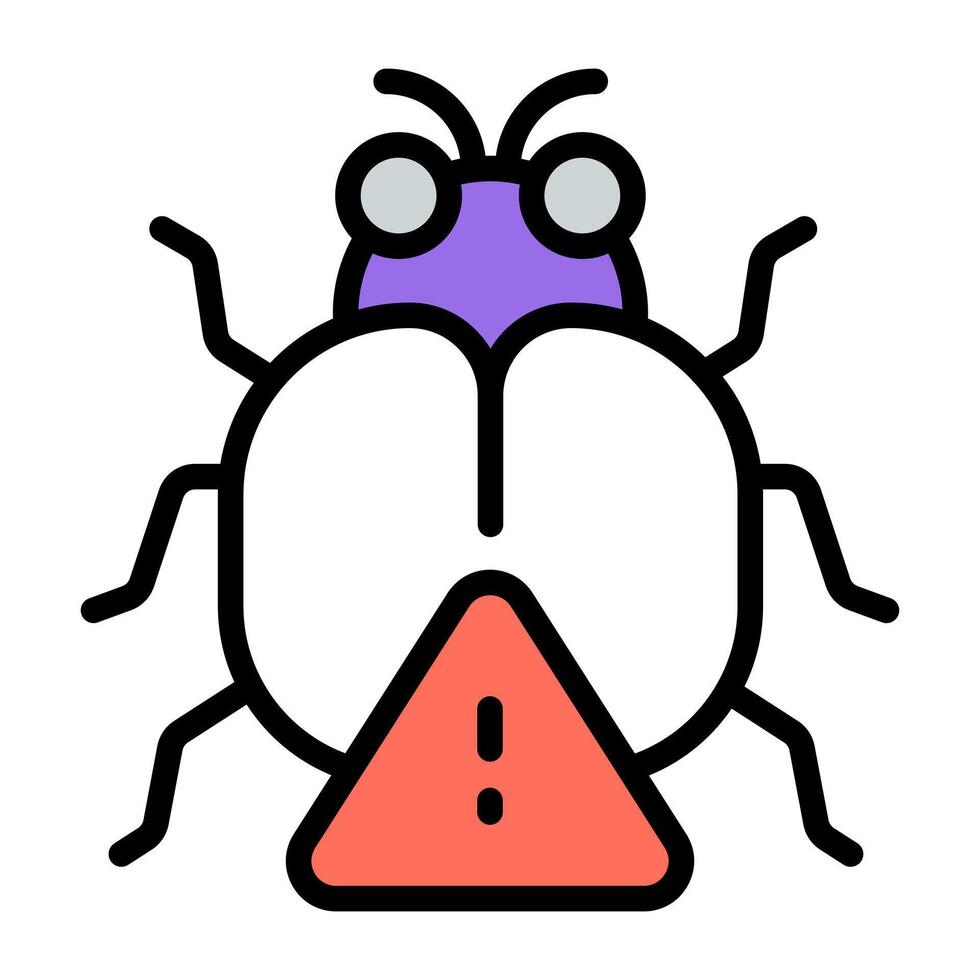 A premium download icon of bug error vector