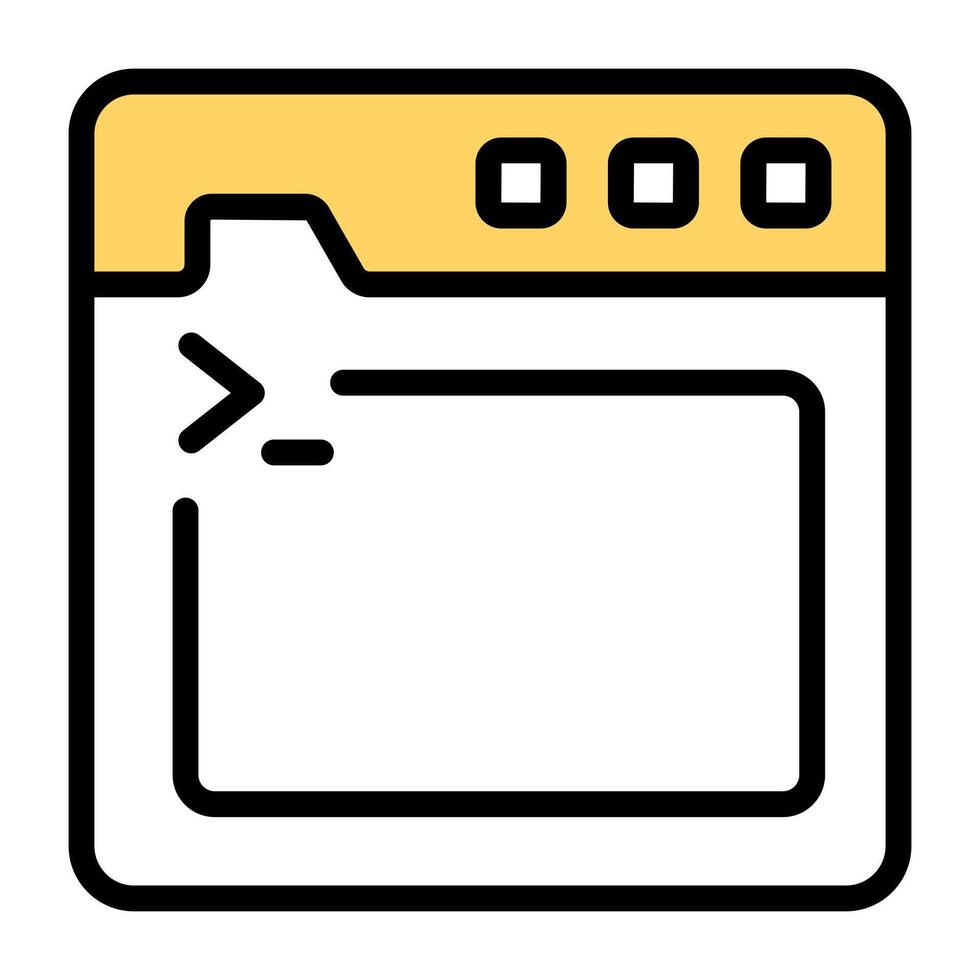 Unique design icon of web command vector