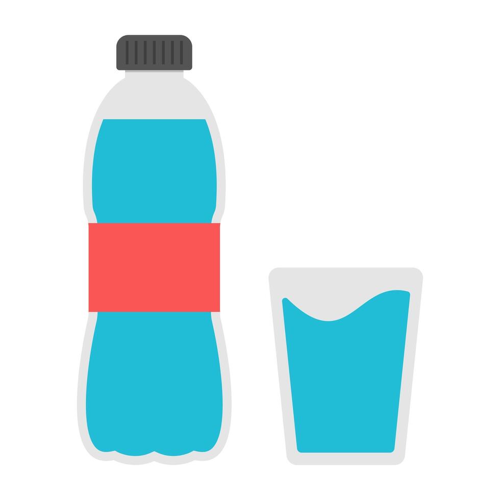 An editable design icon of water bottle vector
