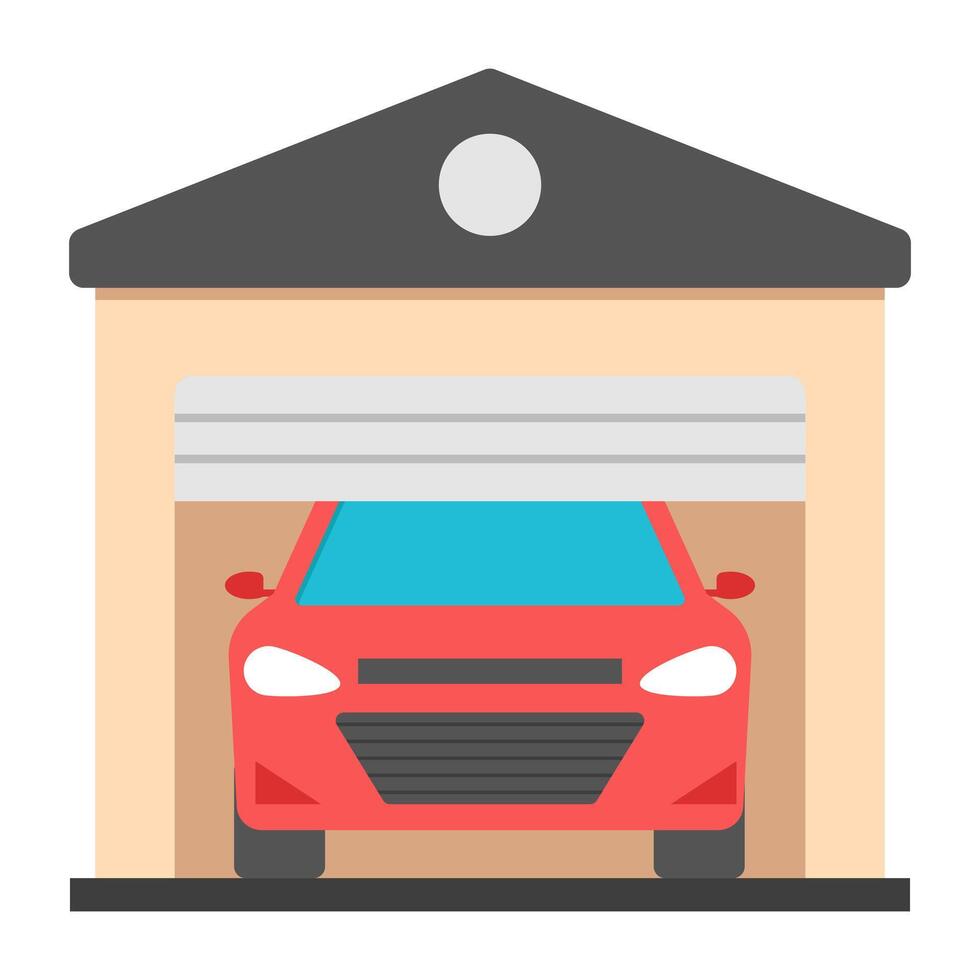 Premium download icon of garage vector