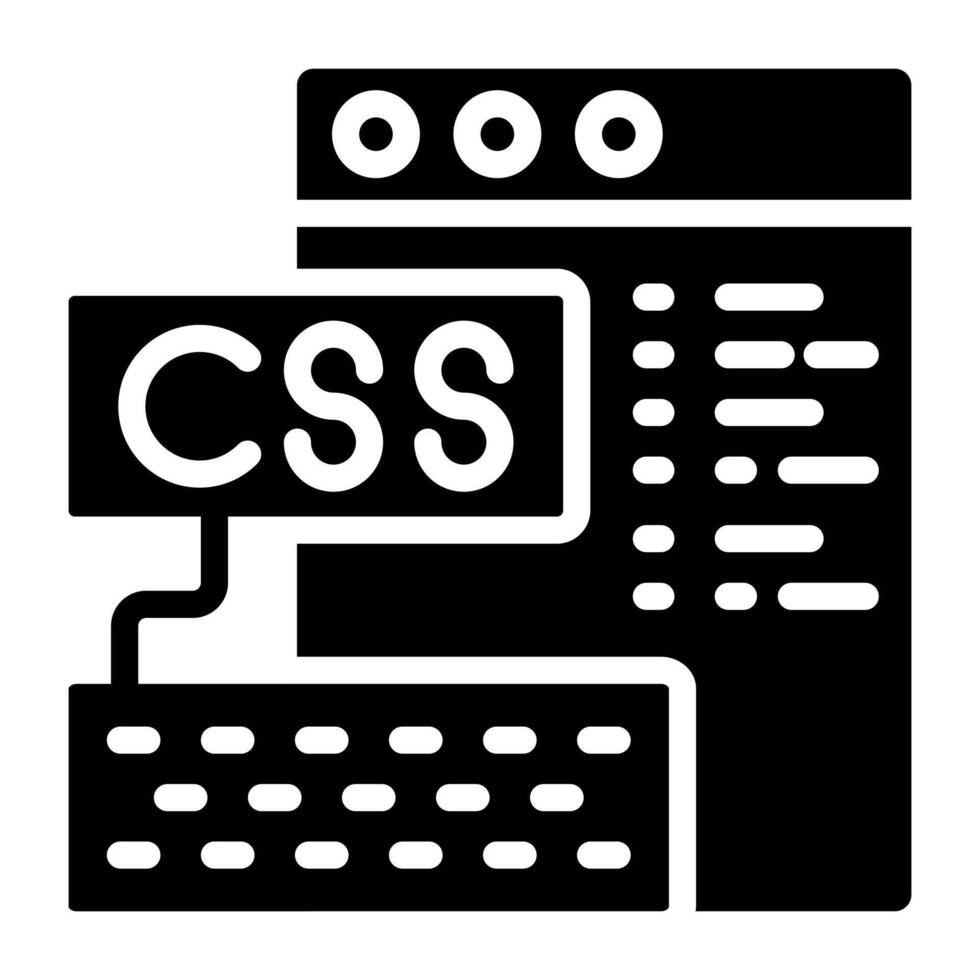 Modern design icon of css coding 52294612 Vector Art at Vecteezy