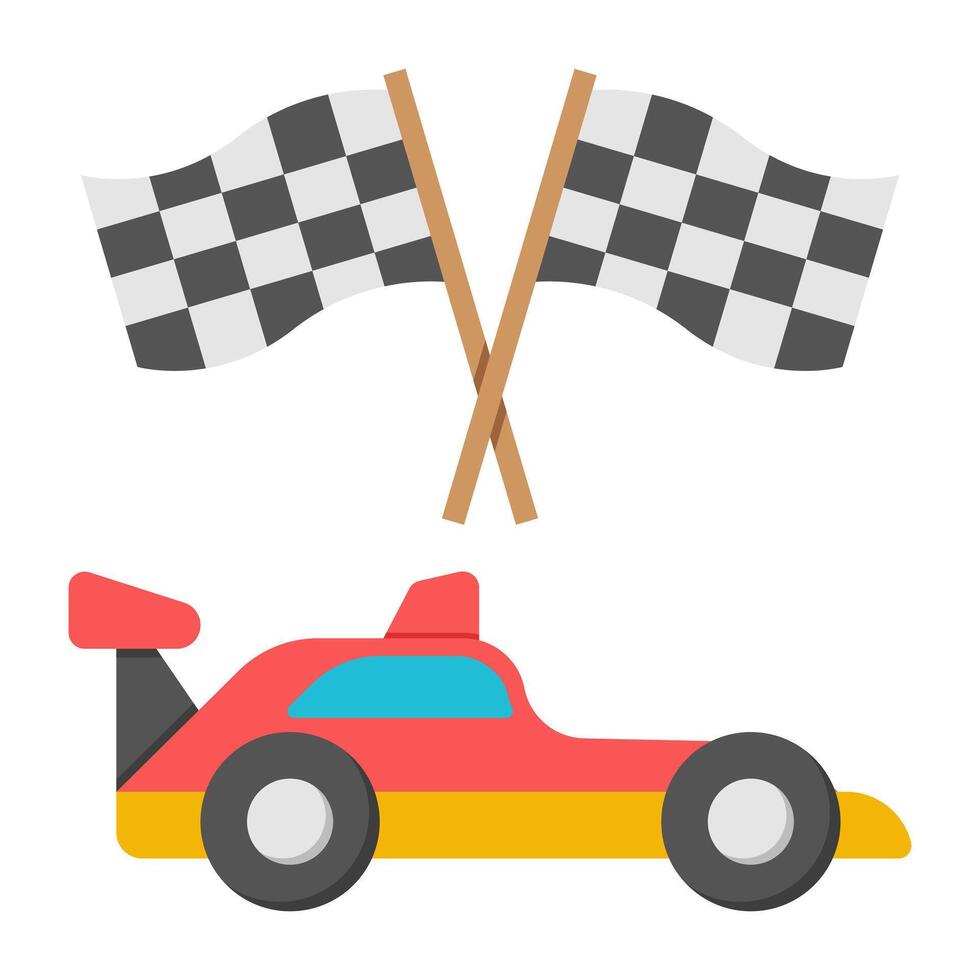 A unique design icon of sports flag vector