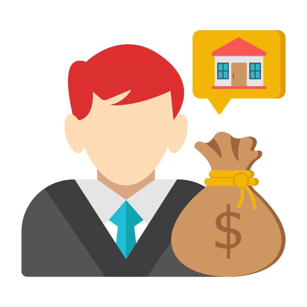 Perfect design icon of real estate chat vector