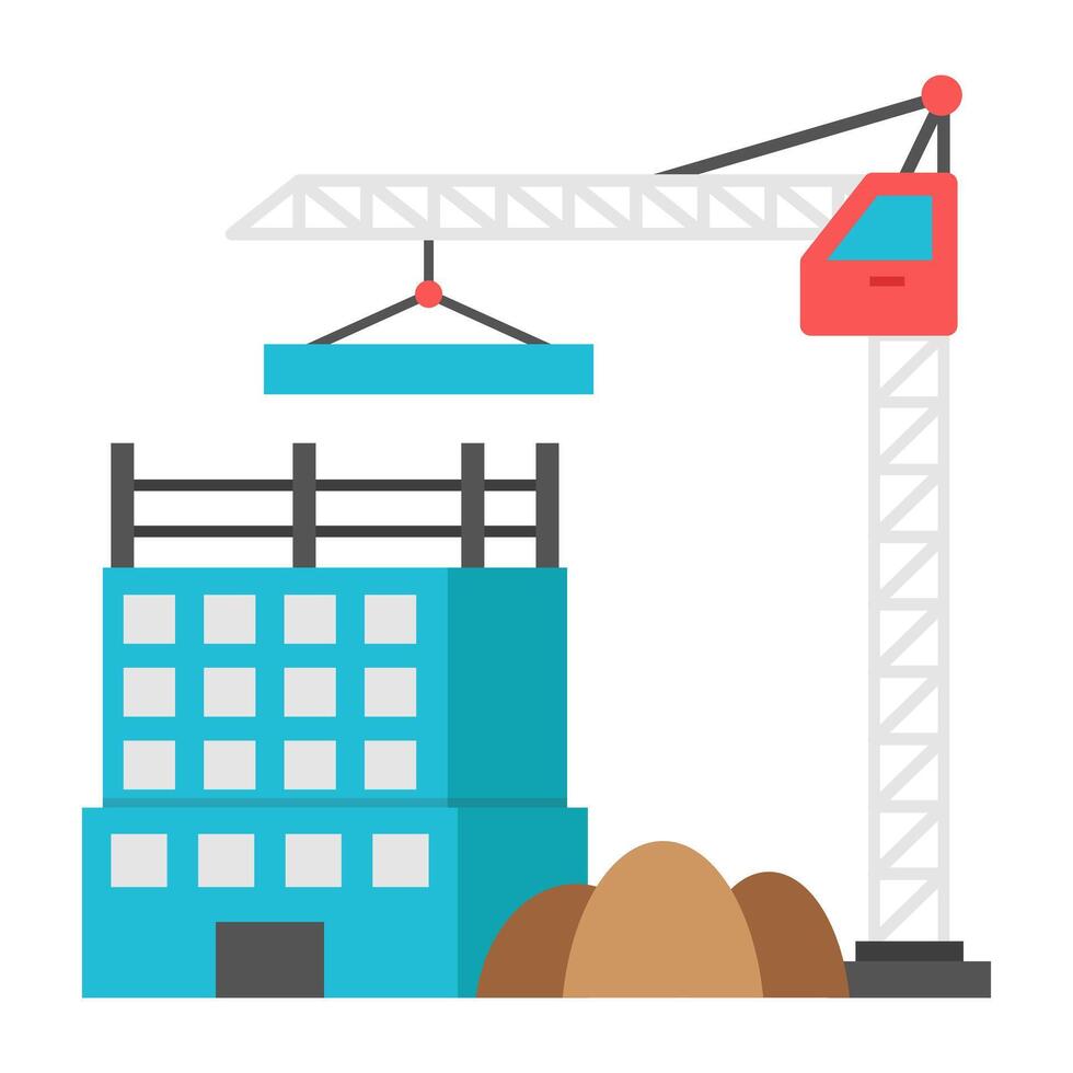 Perfect design icon of building construction vector