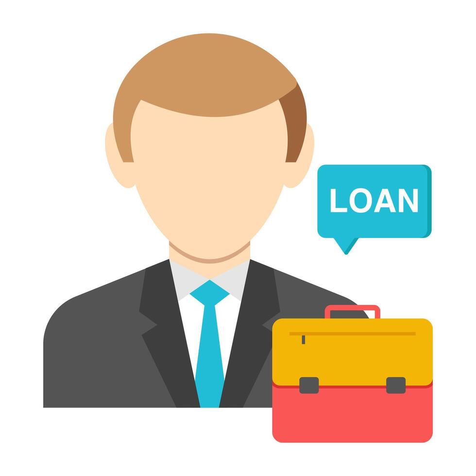 Premium download icon of loan officer vector