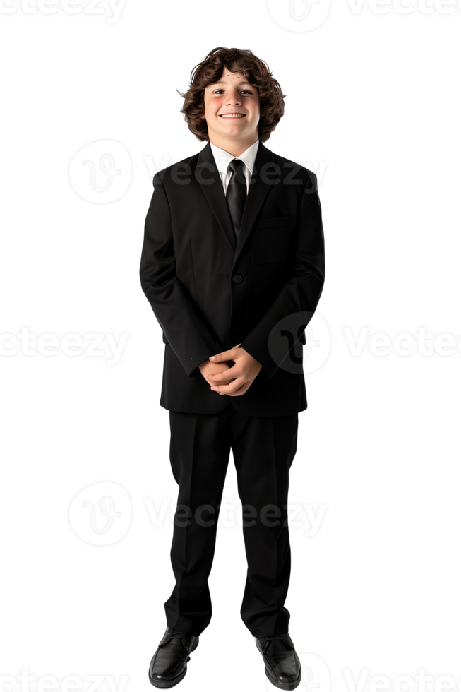 A man in a suit and tie standing png