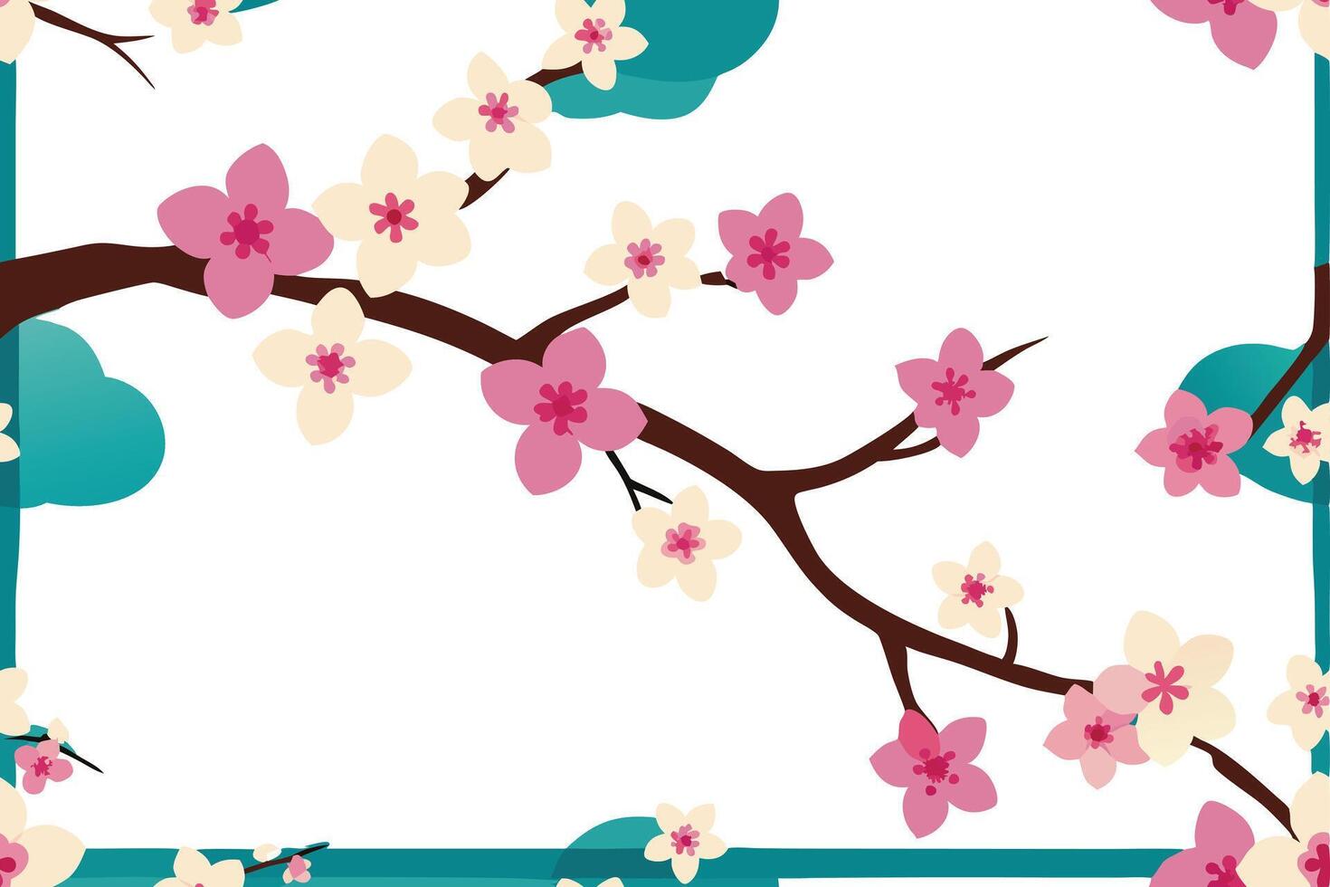 Bold Spring Garden Revealed vector