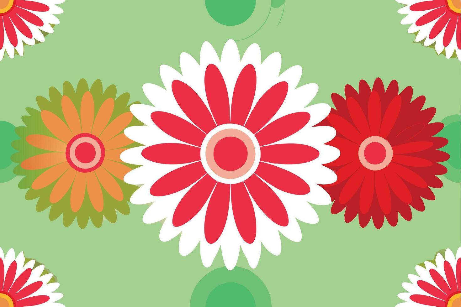 Unabashed Blooming Spring Flowers vector
