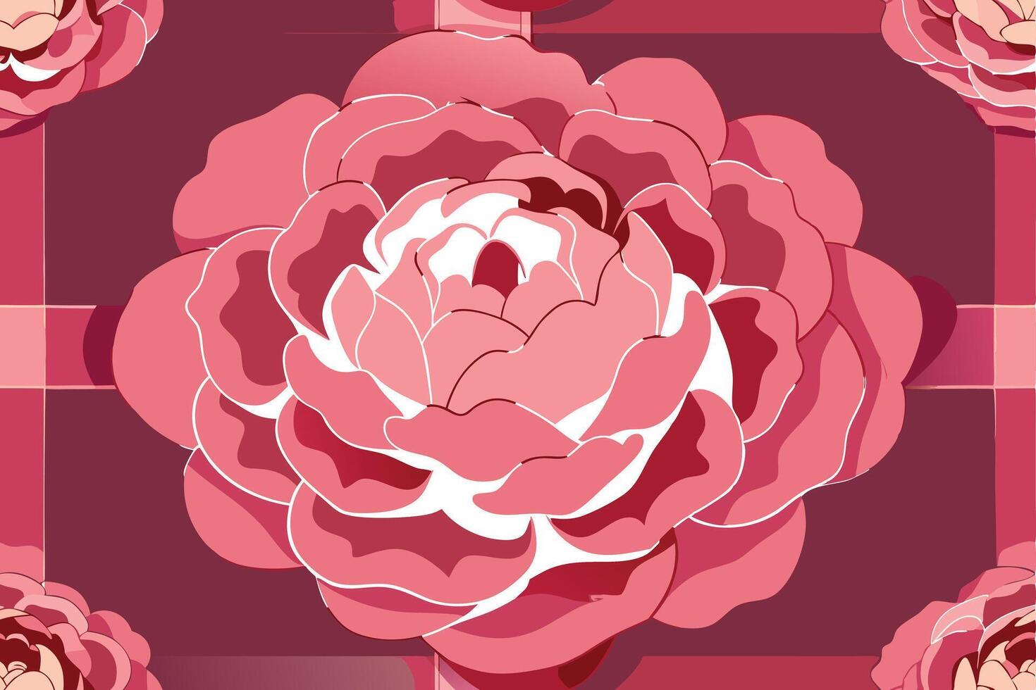 Spring Flower Riot of Bold Colors vector