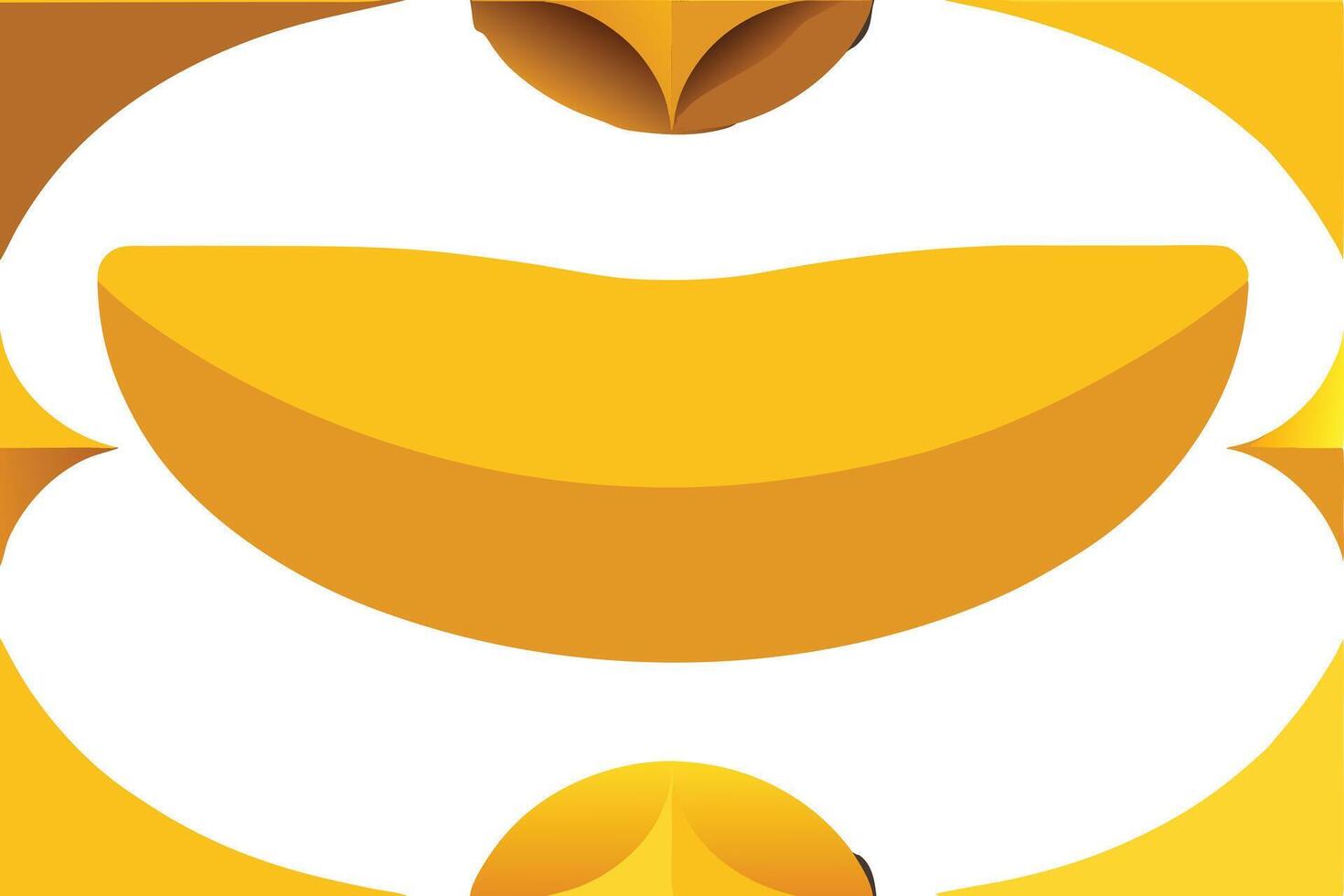 A yellow apple with a heart on it vector
