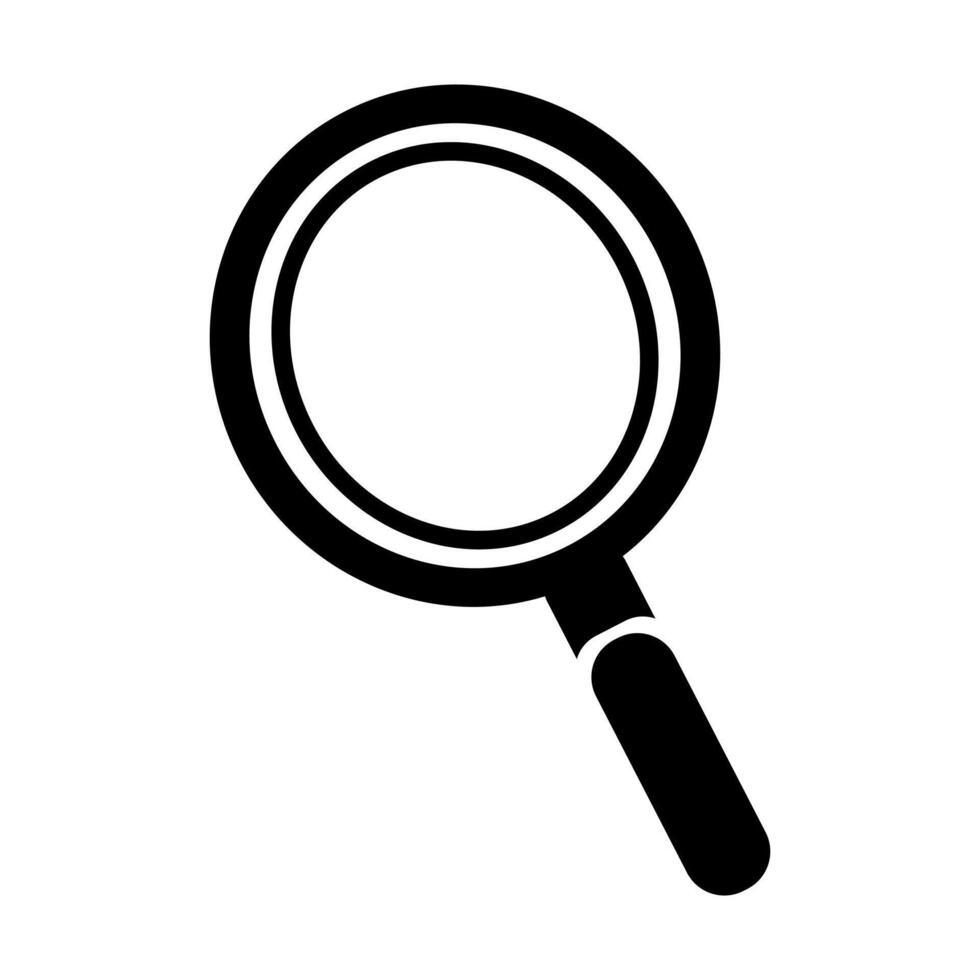flat magnifying glass icon. Search symbol illlustration. vector