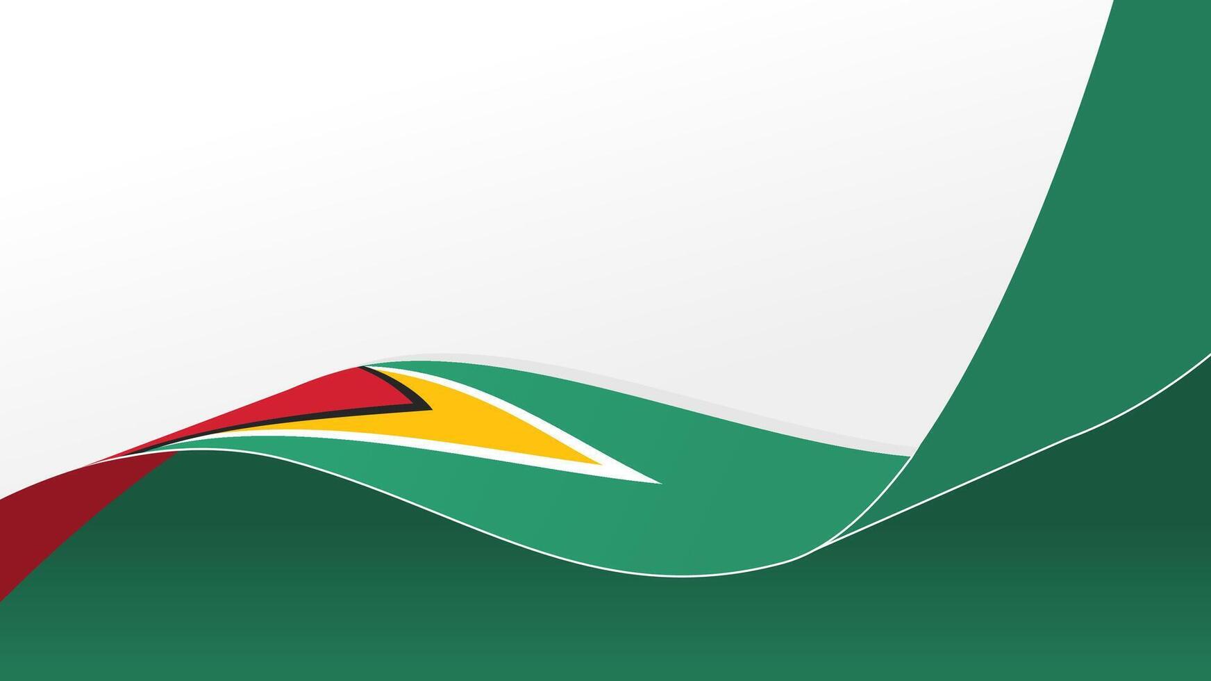 Waving flag of Guyana. background for independence day design vector
