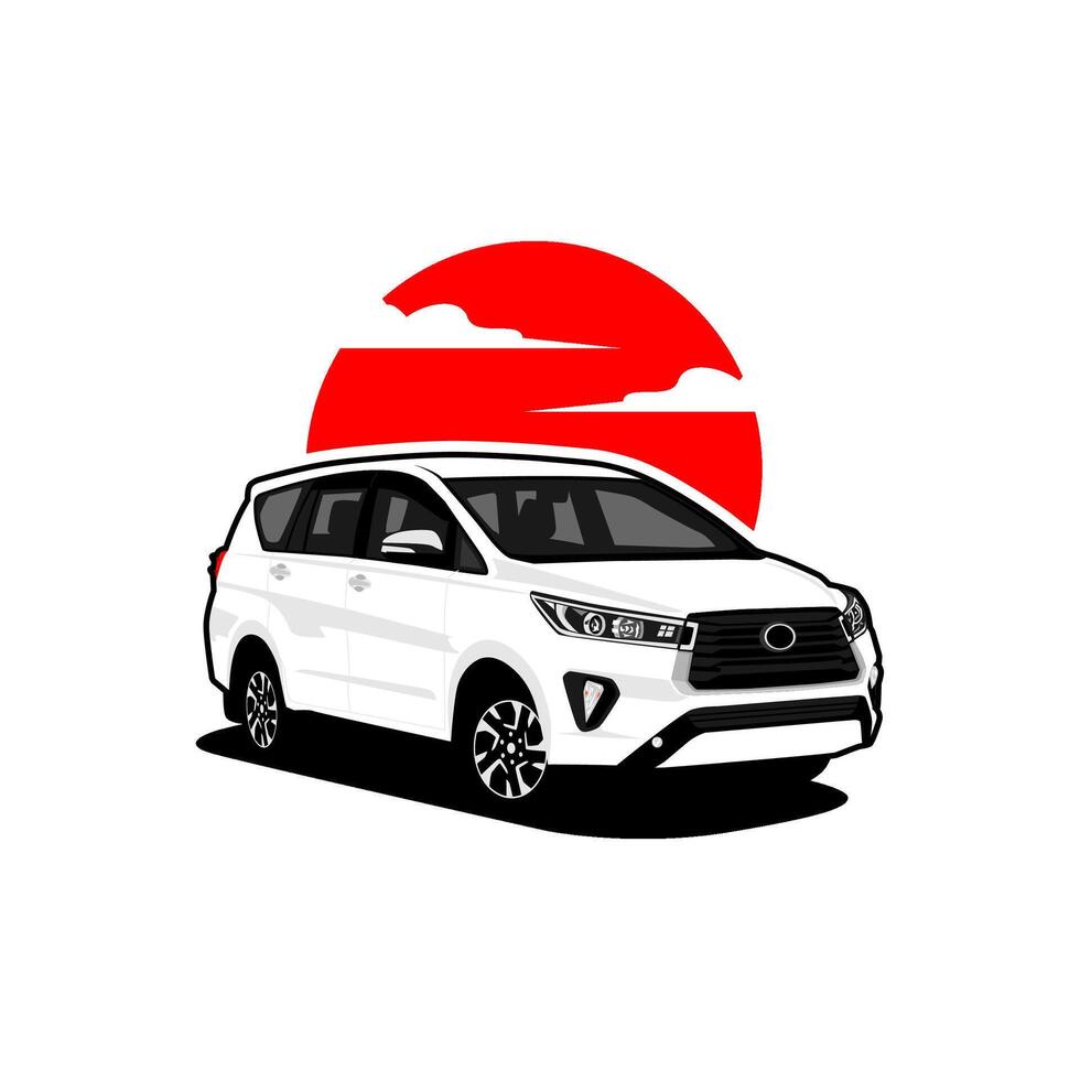 vehicle MPV car illustration vector