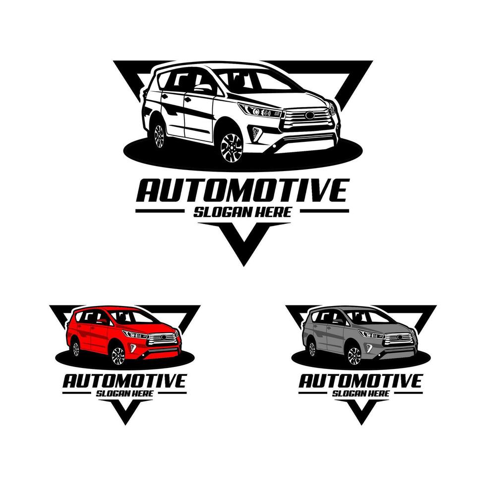 MPV car logo template vector
