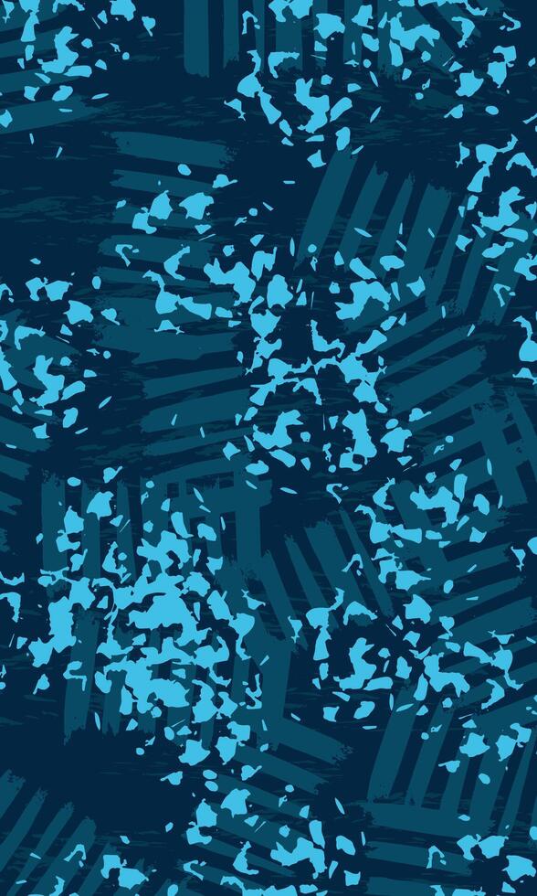 Abstract blue grunge brush stroke textured wallpaper vector