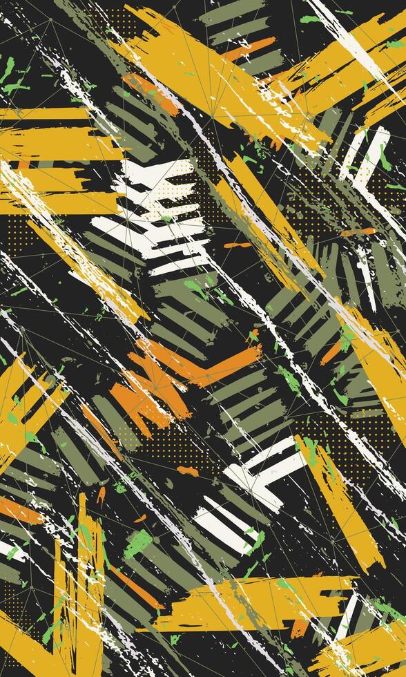 Abstract grunge brush stroke textured background for sublimation jersey vector