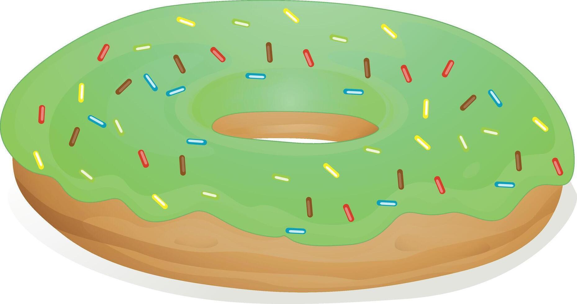 Cartoon colorful donut vector