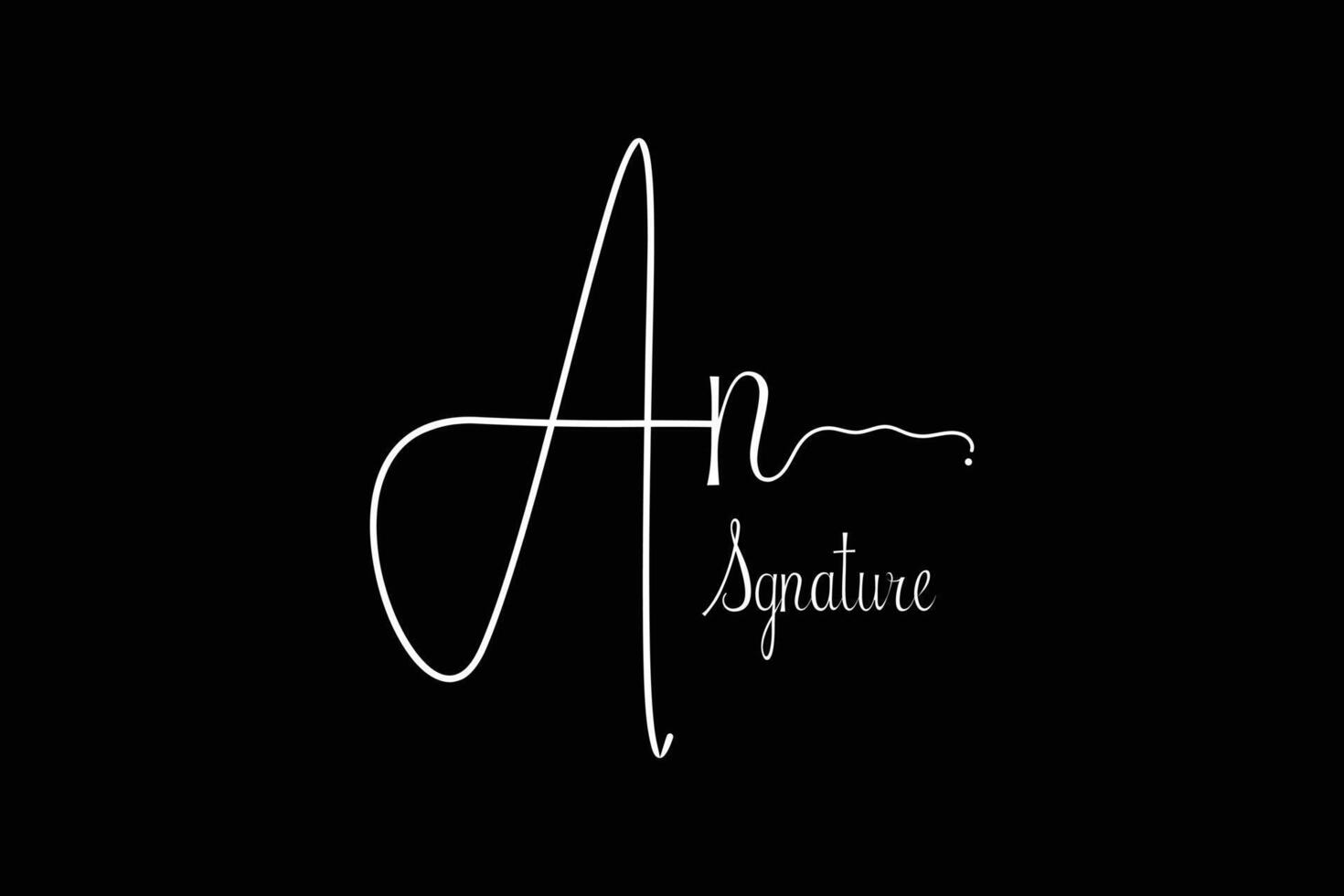 An initials Handwriting signature logo. An Hand drawn Calligraphy lettering . An letter real estate, beauty, photography letter logo design. vector