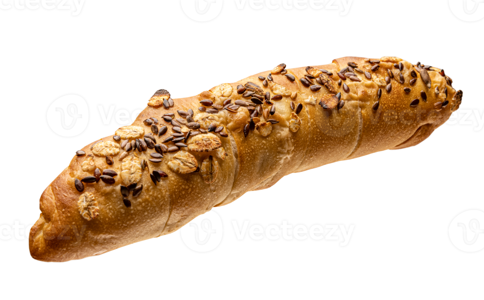 Freshly baked baguette png